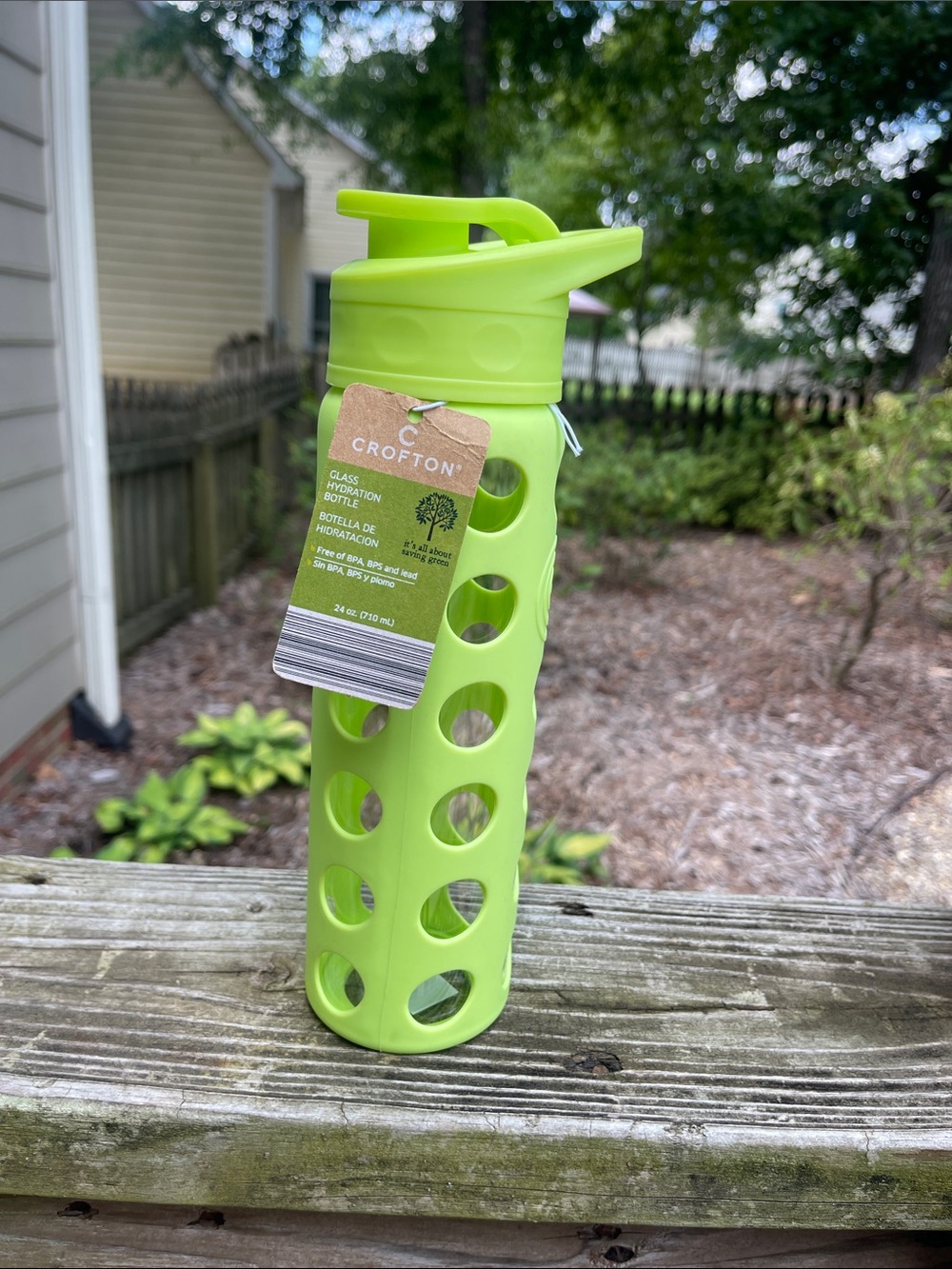 Crofton BPA-Free 24 oz. Glass Hydration Bottle-new